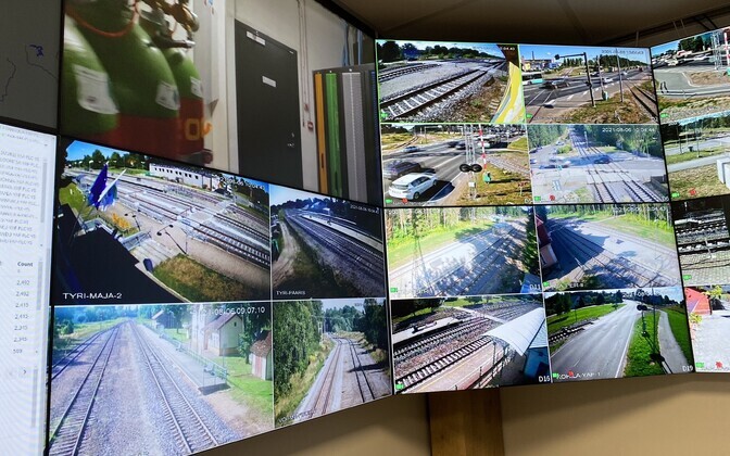 Edelaraudtee control center in Türi.