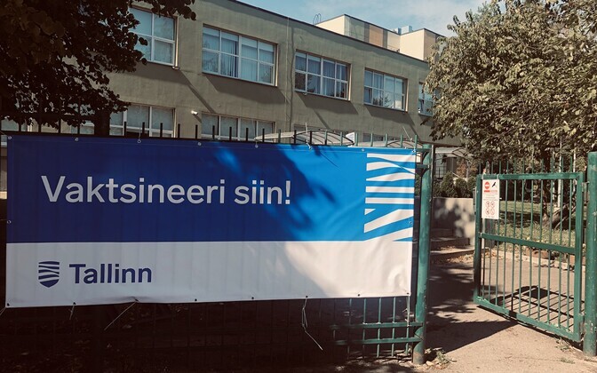 Vaktsineerimine Läänemere gümnaasiumis.