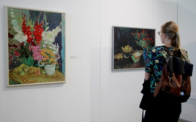 Aleksander Vardi näituse avamiselt Uue Kunsti Muuseumis