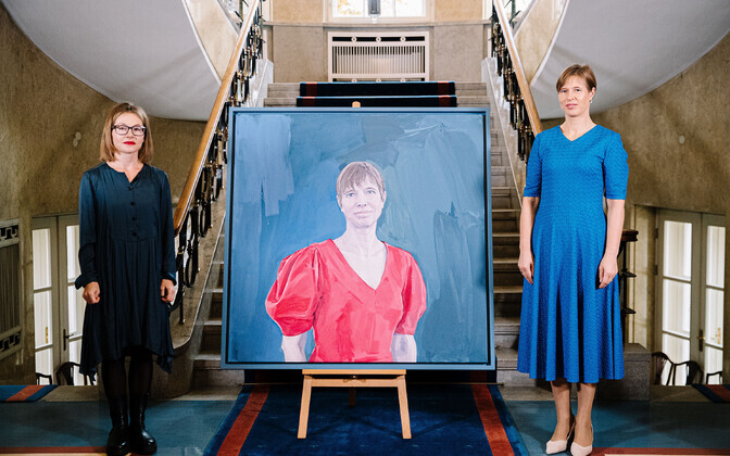 Канцелярия президента представила портрет Керсти Кальюлайд работы Алисе Каск.