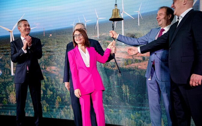 Открытие торгов акциями Enefit Green на Таллиннской бирже.