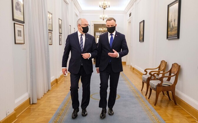 President Alar Karis Poolas kohtumas kolleeg Andrzej Dudaga