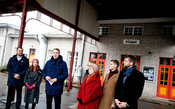 Sotsid tutvustasid uusi linnajuhte Nõmme jaamas