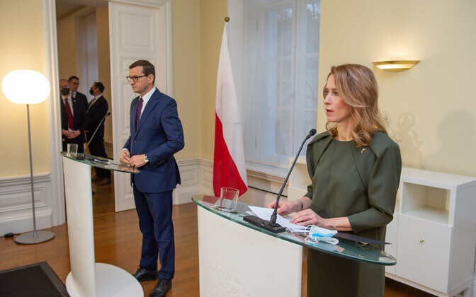 Poola peaminister Mateusz Morawiecki tegi Eestisse lühivisiidi.
