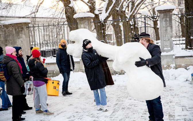 Meeleavaldus Toompeal, kus nõuti kõrghariduse rahastuse parandamist