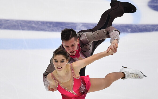 ЧЕ по фигурному катанию в Таллинне. Пары, короткая программа. Анастасия Мишина и Александр Галлямов.