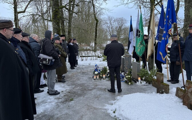 Memorial ceremony at Kirbla, Pärnu County.