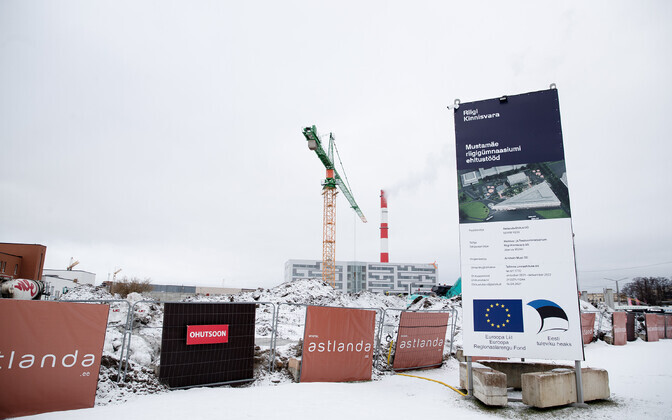 Construction of Mustamäe State Upper Secondary School. February 2022.
