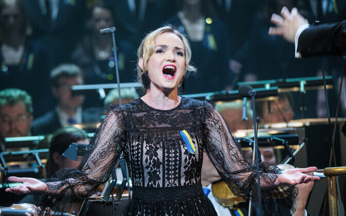 The 'Ukraina heaks' concert in Tallinn on Saturday, March 5 2022.