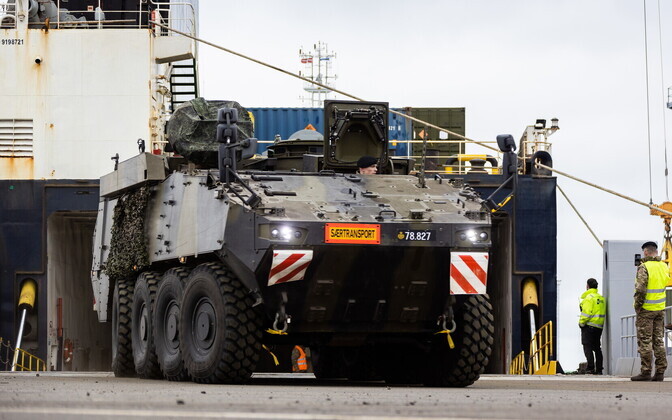 Danish military equipment arrives in Estonia