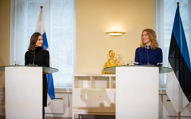 Soome peaminister Sanna Marin ja peaminister Kaja Kallas