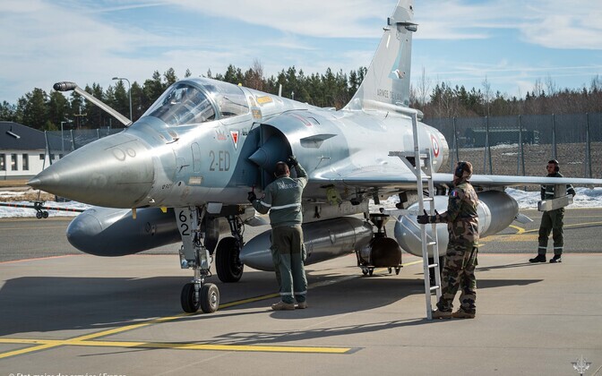 French Mirage 2000-5F fighter jets arrived at Ämari Airbase on Sunday, March 14, to boost NATO's Air Policing unit.