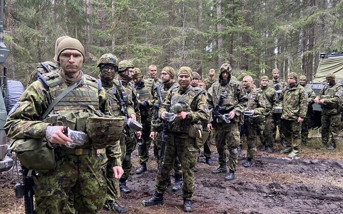 23. pataljoni tagalaelu suurõppuse Siil ajal.