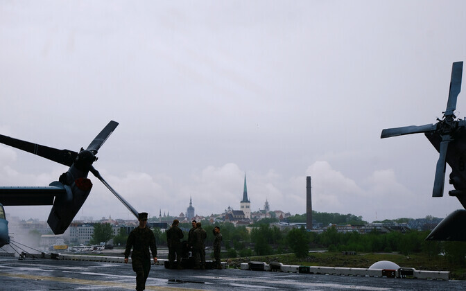The USS Kearsarge in port in Tallinn. May 28, 2022.