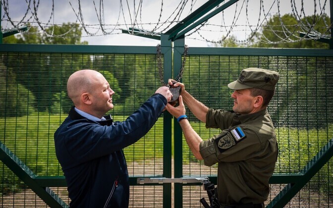 The first section of Estonia's new eastern border infrastructure was officially handed over to the PPA on Thursday. June 16, 2022.