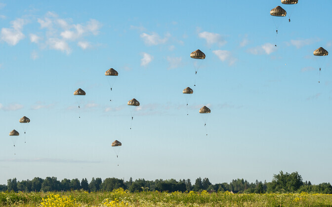 French paratroopers took part in Operation Thunder Lynx on June 22, 2022.