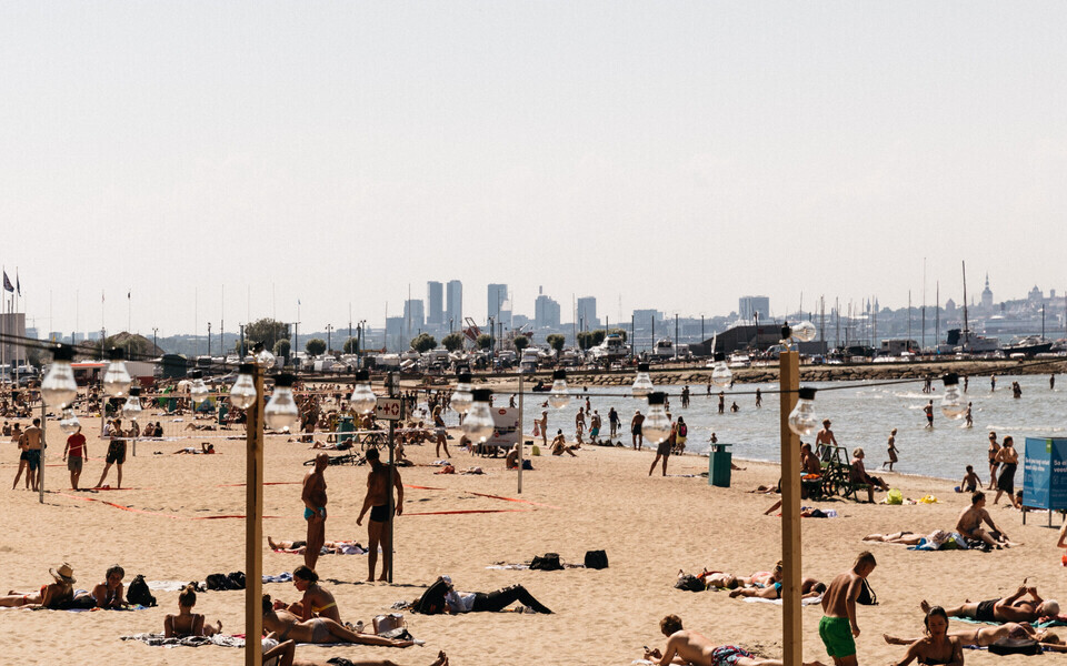 Пляж Пирита.