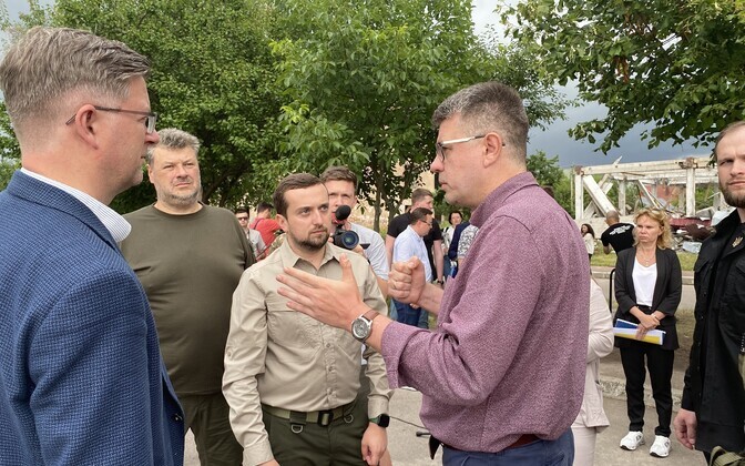 Urmas Reinsalu Žõtomõri oblastis visiidil Ukrainasse.