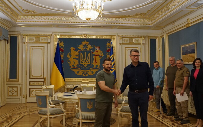 Urmas Reinsalu kohtus Volodõmõr Zelenskiga