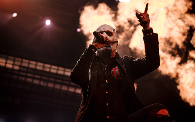 Slipknot performed at Tallinn's Saku Suurhall on Thursday, with opening act Jinjer. August 11, 2022.