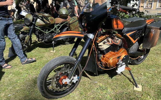 The X 'White Lady' motorcycle parade in Haapsalu, Saturday, August 13 2022.