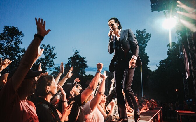 Nick Cave and the Bad Seeds in concert in Haapsalu, August 18 2022.
