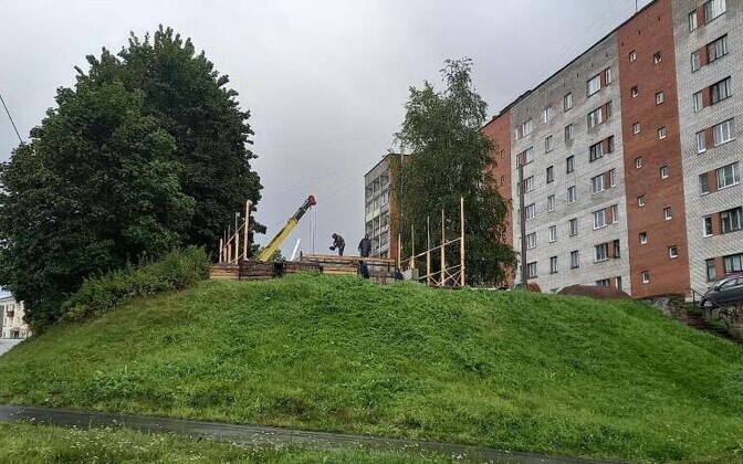 В Ивангороде готовятся к установке танка Т-34.