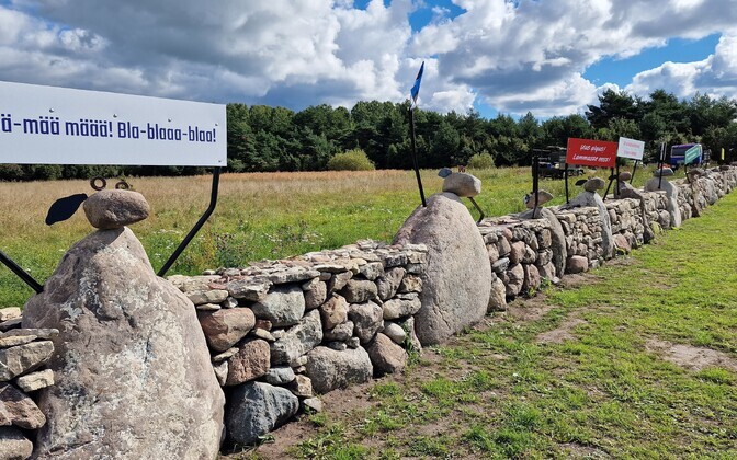 The Karala stone sheep flock, on Saaremaa.