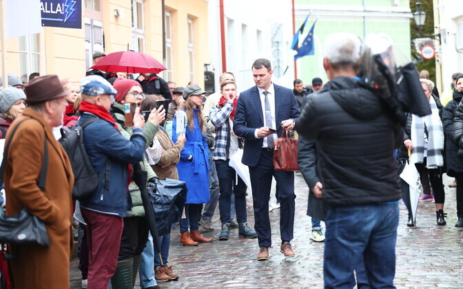 EKRE-organized protest against government energy policies, Thursday, September 29 2022.