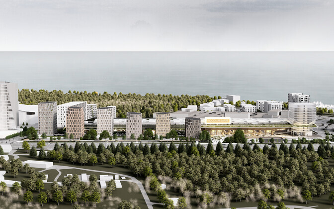 Artist's realization of planned Rocca al Mare development.