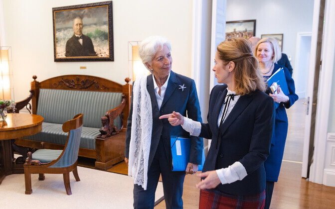 Встреча Каи Каллас с Кристин Лагард. Таллинн. 4 ноября 2022 года.