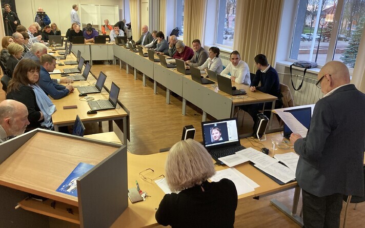 Kohtla-Järve volikogu istung.