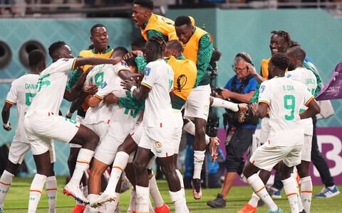 Футболисты сборной Сенегала.