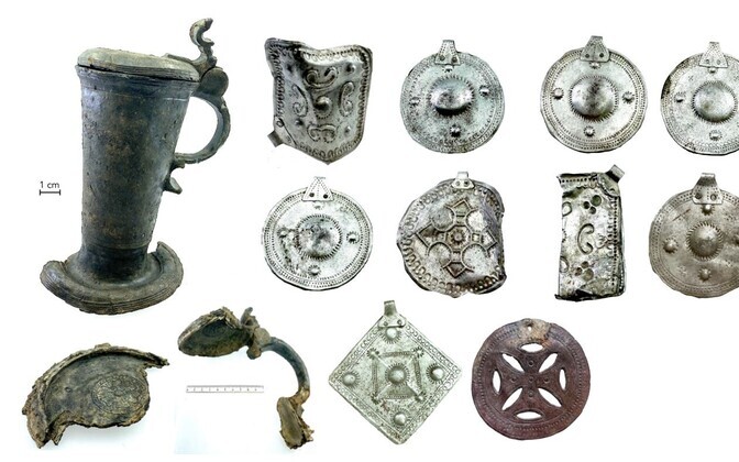 Клад украшений из Ида-Вирумаа.