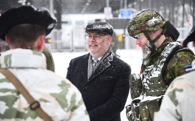 Торжественное построение в Нарве.