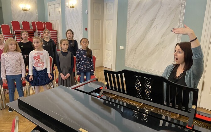 Rehearsals for the 13th Youth Song Celebration in Järva County.