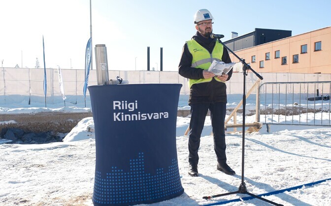 Закладка краеугольного камня стрелкового тира на территории Вируской тюрьмы.