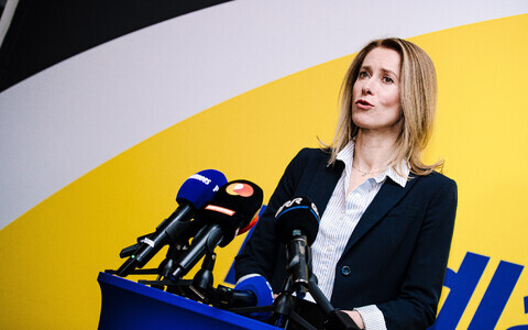 Kaja Kallas pressikonverentsil