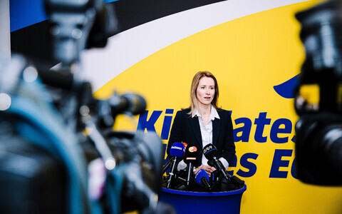 Kaja Kallas pressikonverentsil