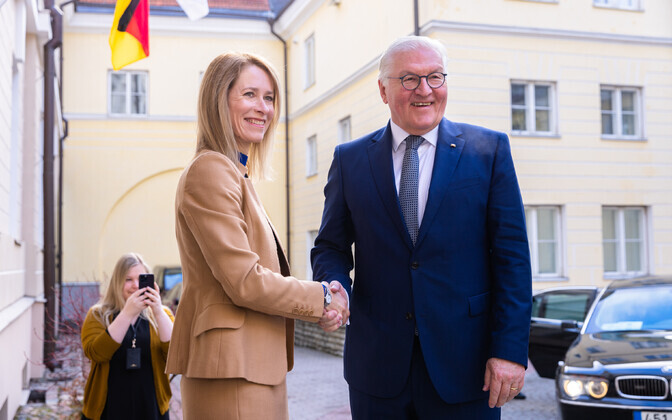 Кая Каллас и Франк-Вальтер Штайнмайер.