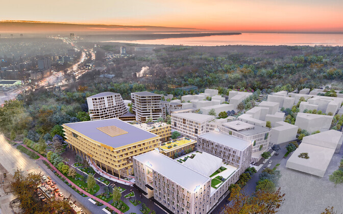 Проект застройки территории ипподрома в Таллинне.