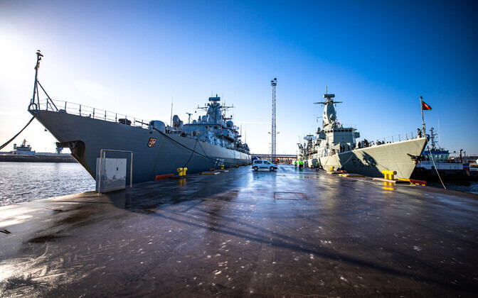 В Таллинн прибыли корабли НАТО.