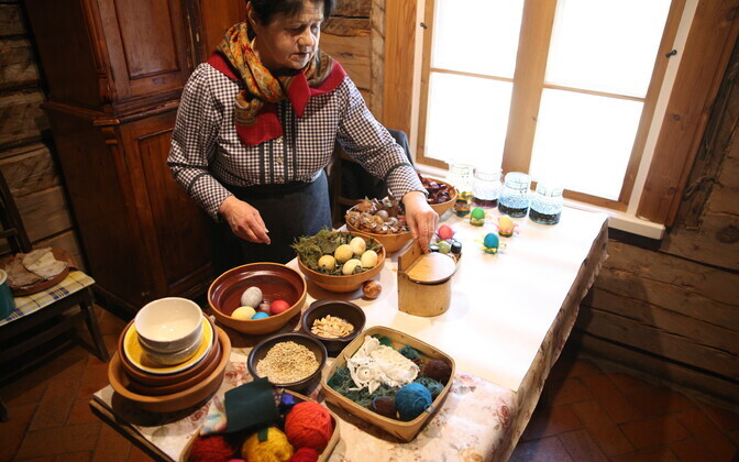 Lihavõtted vabaõhumuuseumis.