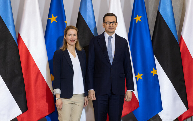 Кая Каллас встретилась с премьер-министром Польши Матеушем Моравецким.