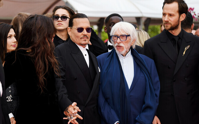Algas 76. Cannesi filmifestival. Maïwenn, Johnny Depp, Pierre Richard, Benjamin Lavernhe.