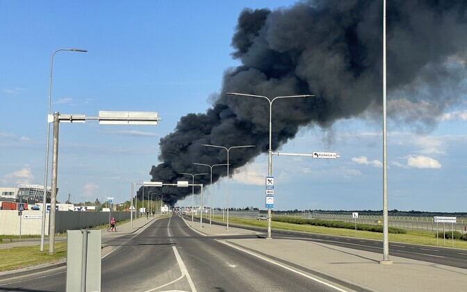 Põleng jäätmejaamas.