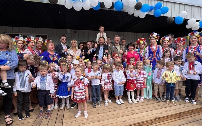 The Estonian-built kindergarten opened in Ovruch, Ukraine on June 2, 2023.