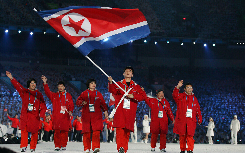 Põhja-Korea delegatsioon Vancouveri taliolümpiamängude avatseremoonial
