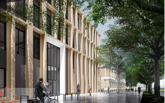 Reaalkooli juurdeehitus.