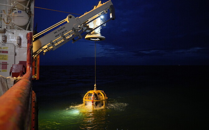 Norwegian-flagged research vessel the Viking Reach arrived at the MS Estonia wreck site shortly before 00.30 on Thursday, July 20, 2023.